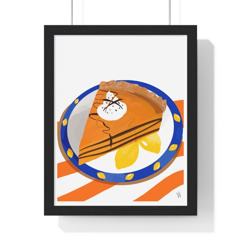 Pumpkin Pie Poster, Framed