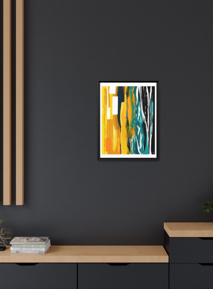 Midnight Swim Canvas, Framed