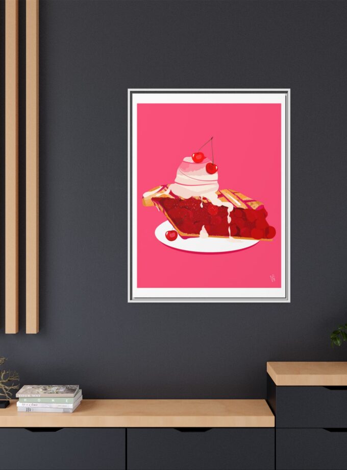 Cherry Pie Canvas, Framed