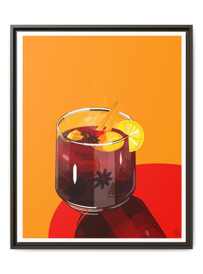 Mulled Wine Canvas, Framed