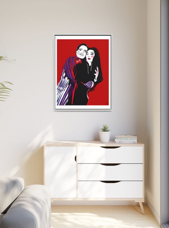 90' Bloody Halloween Canvas, Framed