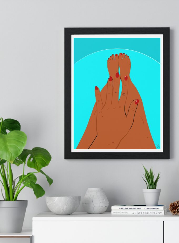 Pool Polish Poster, Framed