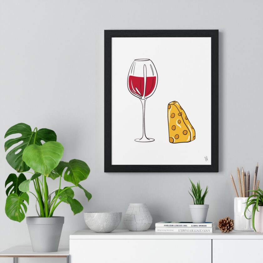 Girl Dinner Poster, Framed - Image 2