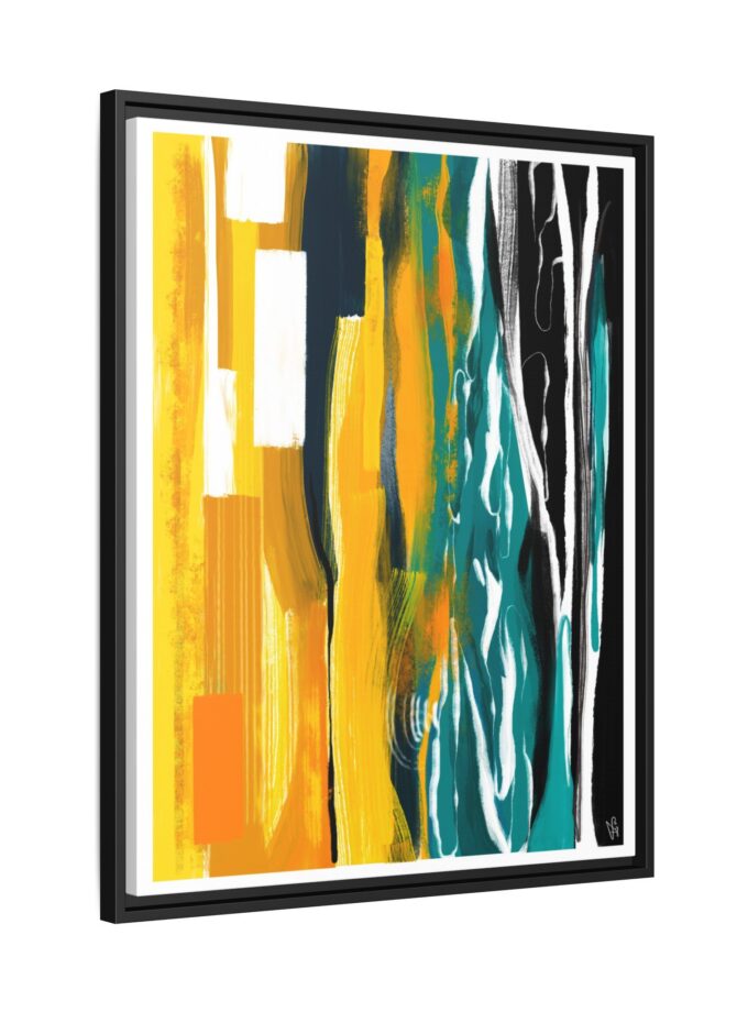 Midnight Swim Canvas, Framed