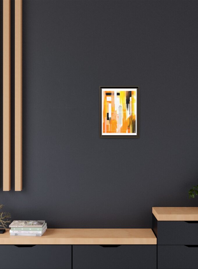 Liquid Gold Canvas, Framed