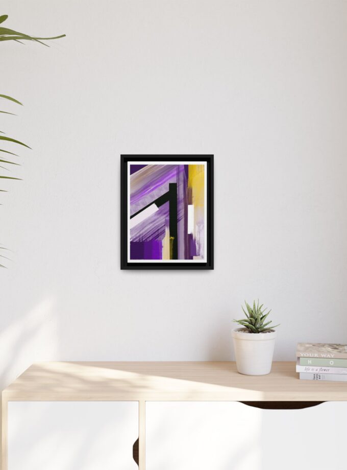 Lilac Canvas, Framed
