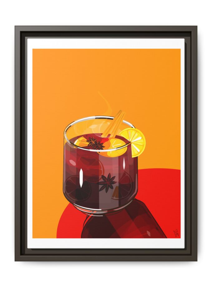 Mulled Wine Canvas, Framed