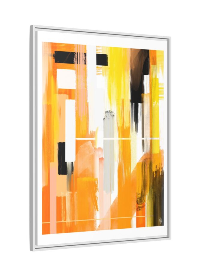 Liquid Gold Canvas, Framed