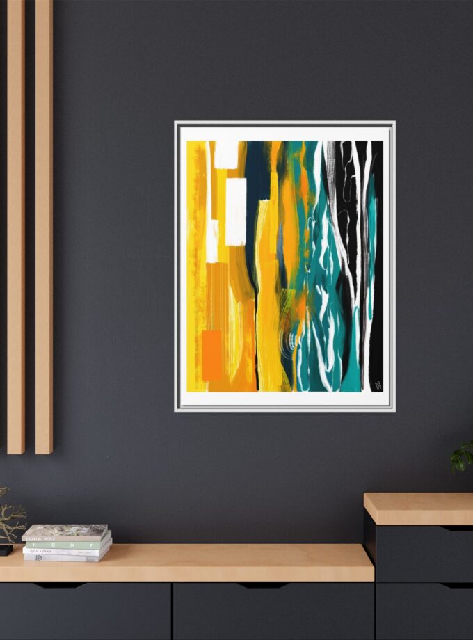 Midnight Swim Canvas, Framed