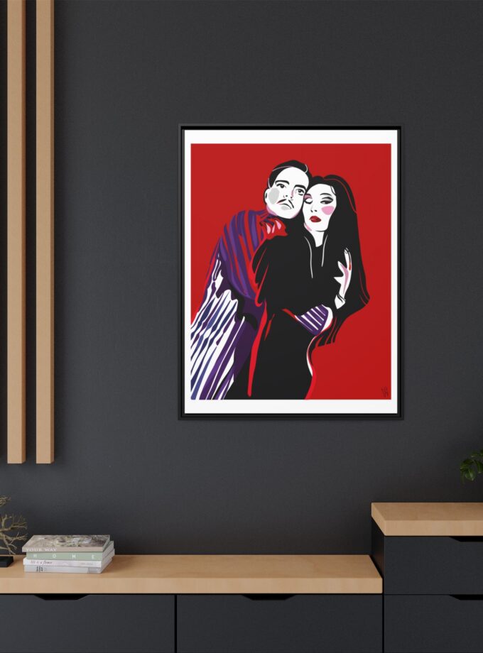 90' Bloody Halloween Canvas, Framed