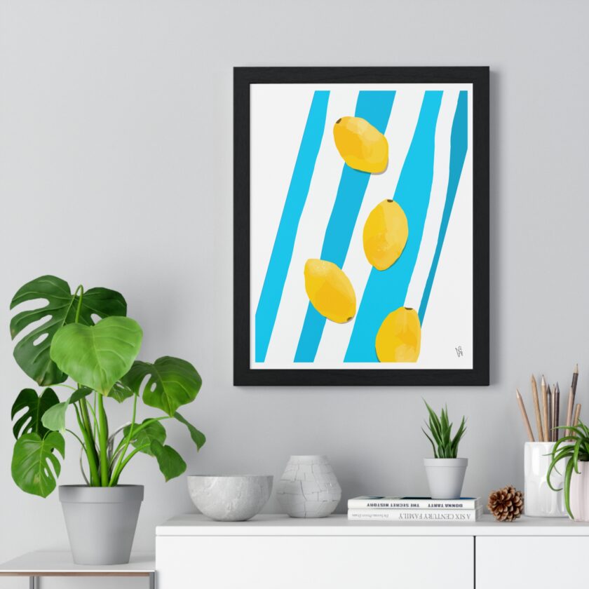 Lemon Water Poster, Framed - Image 2