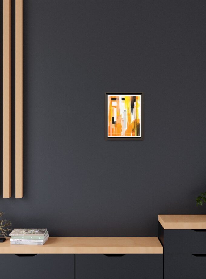 Liquid Gold Canvas, Framed