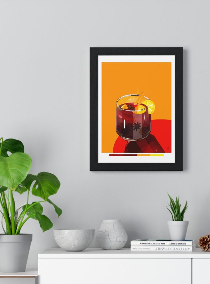 Mulled Wine Poster, Framed