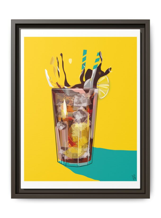 Splash Canvas, Framed