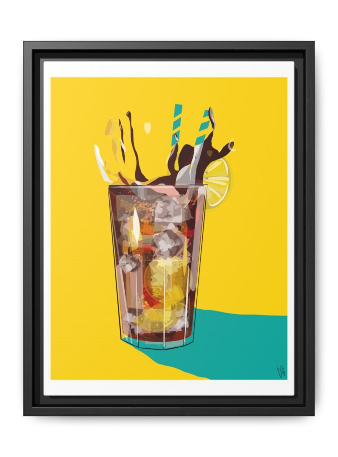 Splash Canvas, Framed