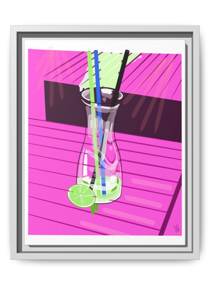 Mojito In Starigrad Canvas, Framed