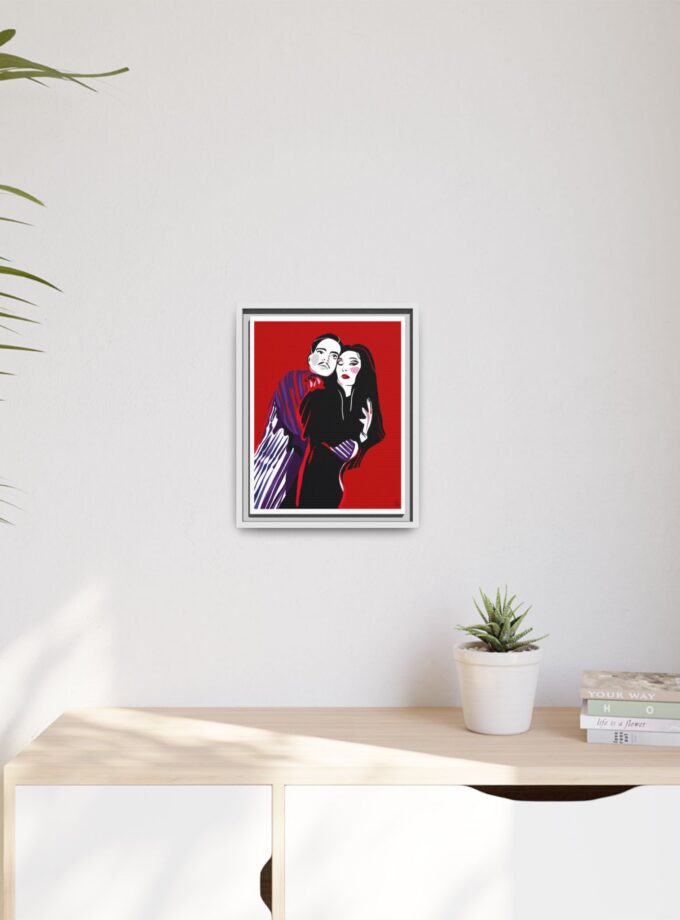 90' Bloody Halloween Canvas, Framed