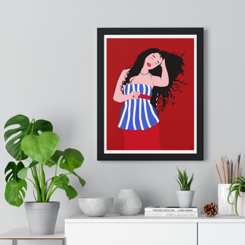Salty Hair Poster, Framed - Image 2