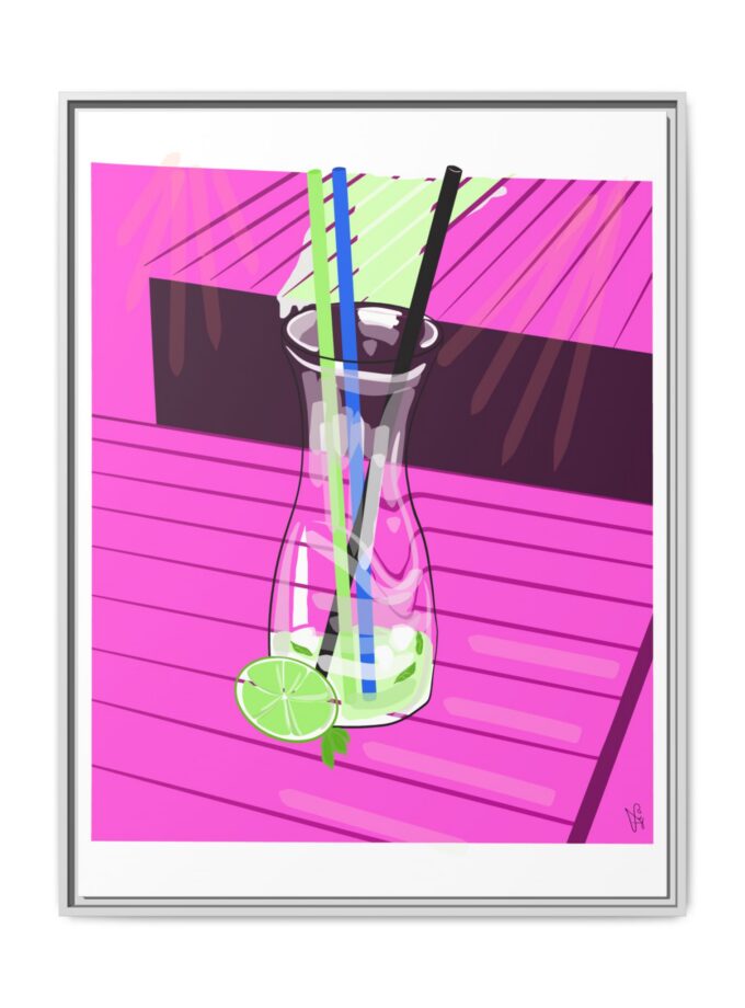 Mojito In Starigrad Canvas, Framed