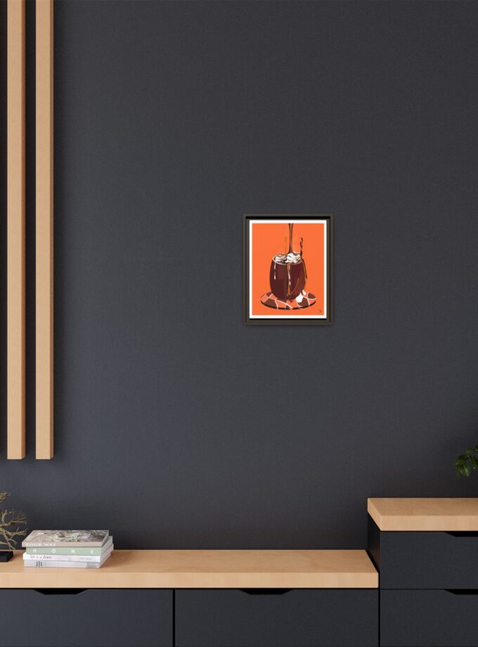 Hot Chocolate Canvas, Framed