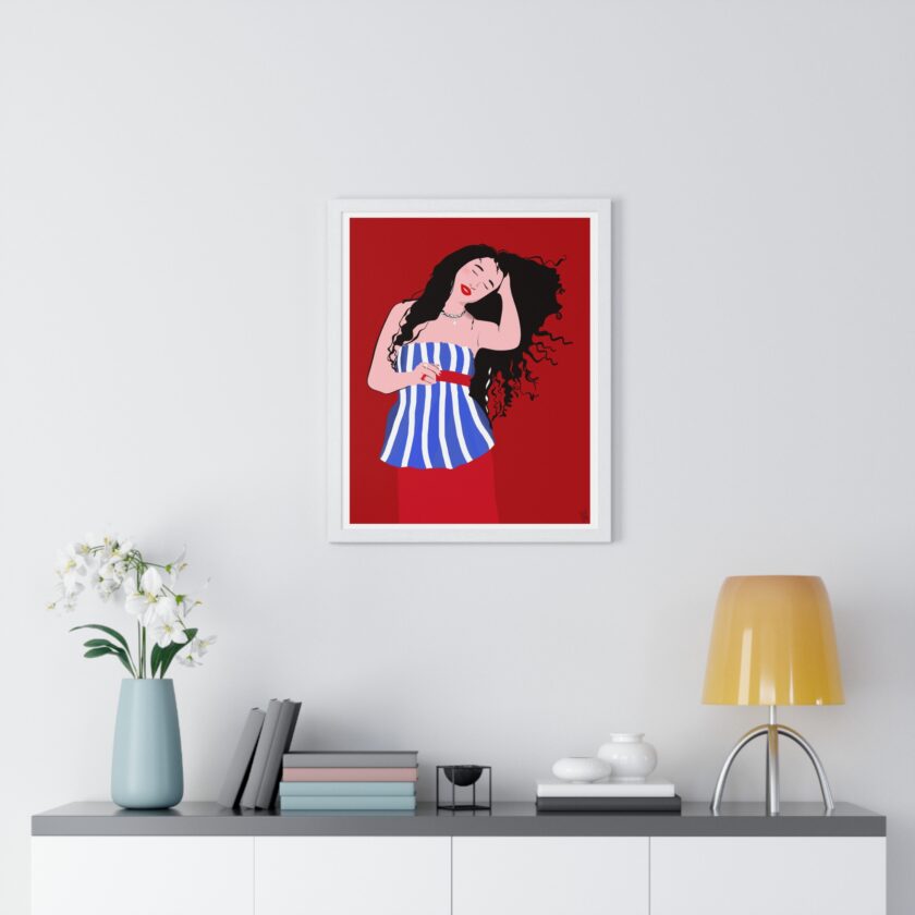 Salty Hair Poster, Framed - Image 23