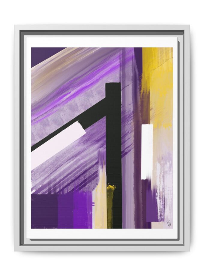 Lilac Canvas, Framed