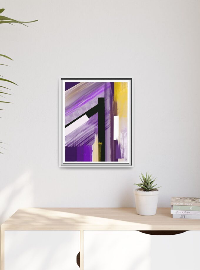 Lilac Canvas, Framed