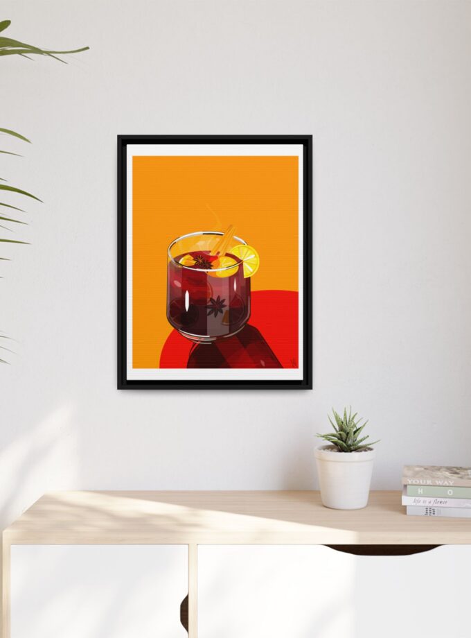 Mulled Wine Canvas, Framed