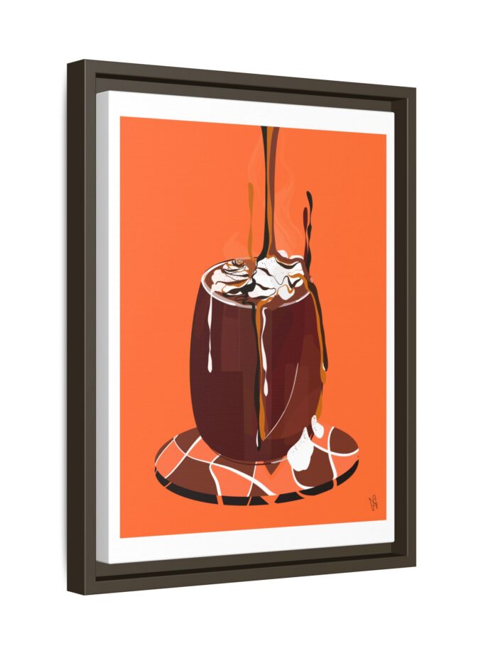 Hot Chocolate Canvas, Framed