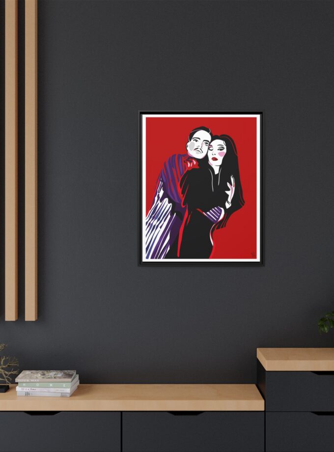 90' Bloody Halloween Canvas, Framed