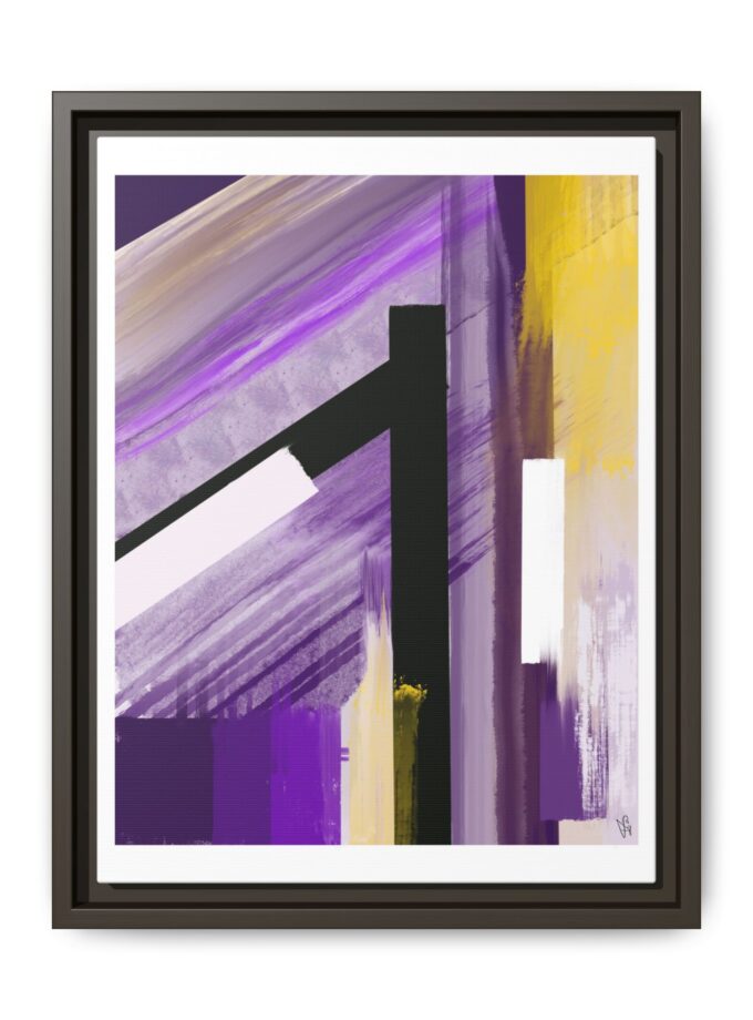 Lilac Canvas, Framed