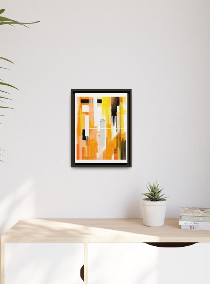 Liquid Gold Canvas, Framed