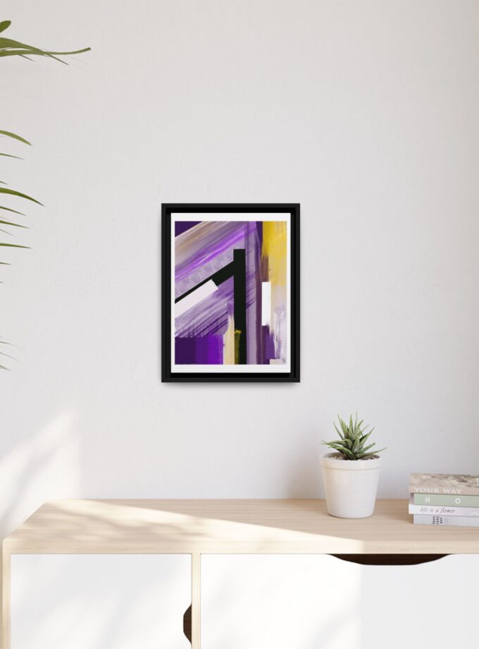 Lilac Canvas, Framed