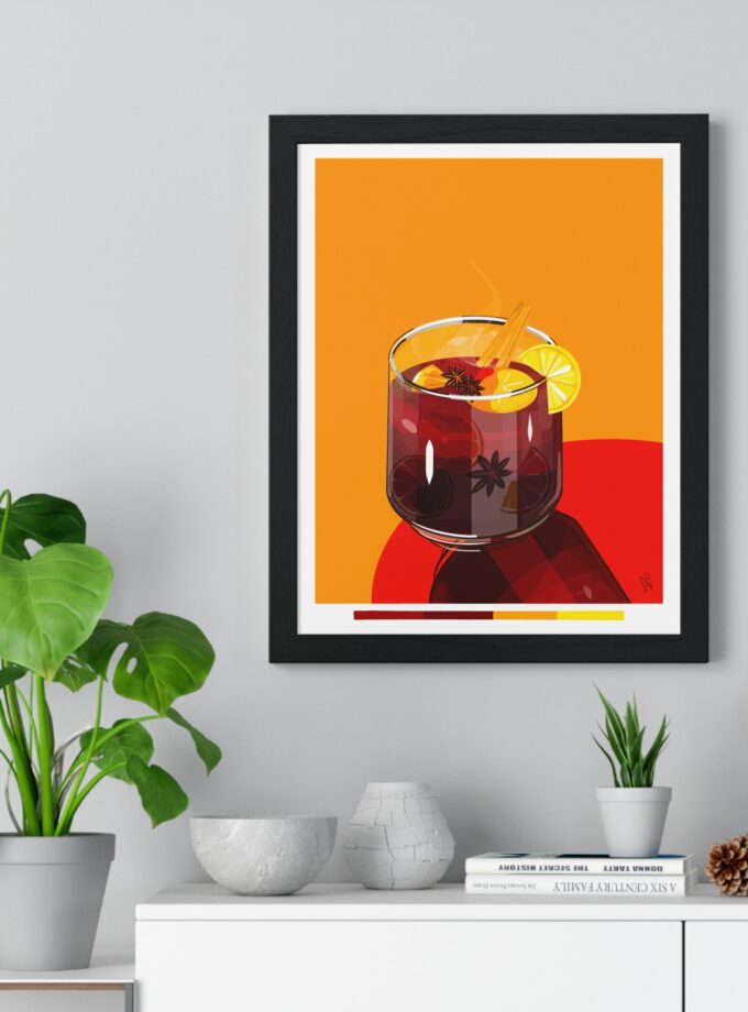 Mulled Wine Poster, Framed