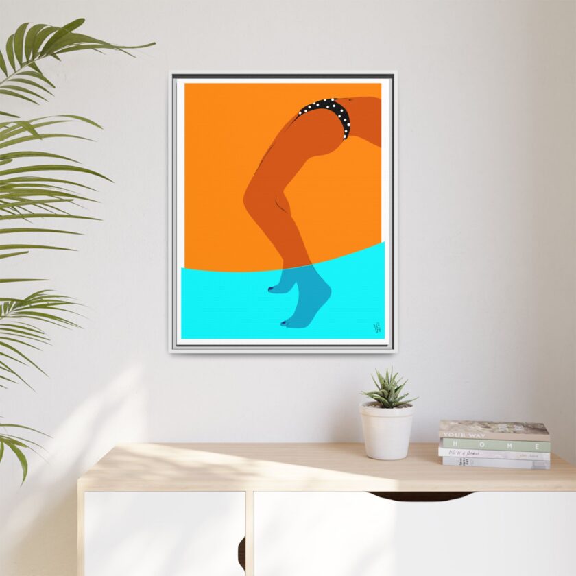 Pool Bridge Canvas, Framed - Image 71
