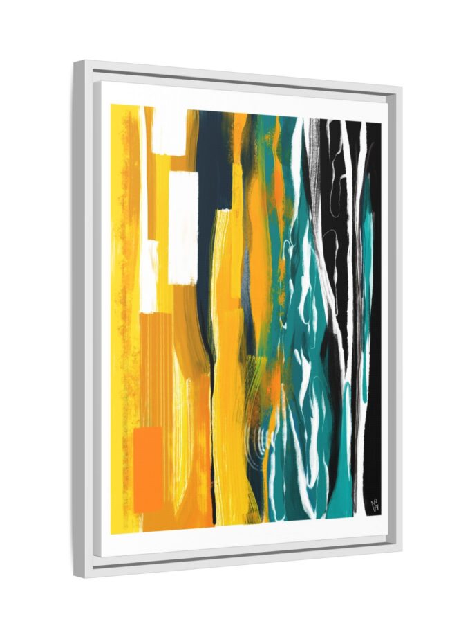 Midnight Swim Canvas, Framed