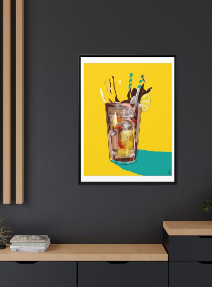 Splash Canvas, Framed