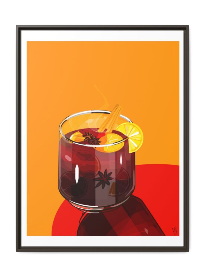 Mulled Wine Canvas, Framed