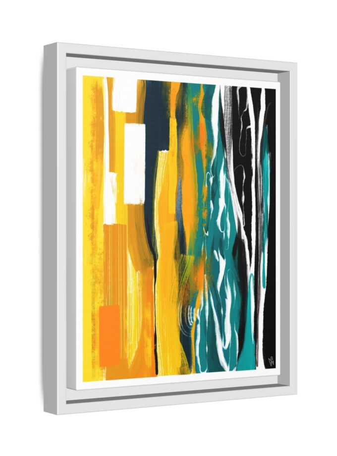 Midnight Swim Canvas, Framed