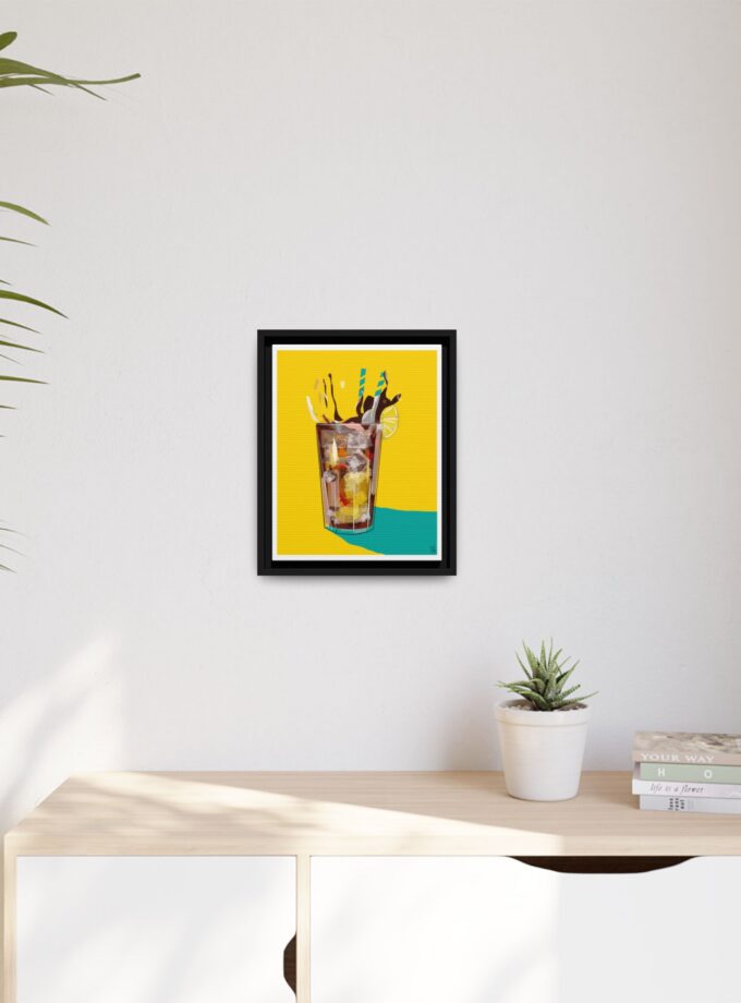 Splash Canvas, Framed