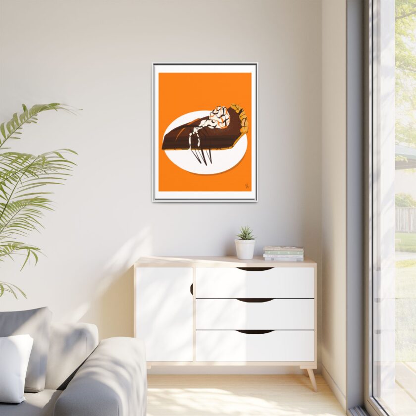 Chocolate Pie Canvas, Framed - Image 59