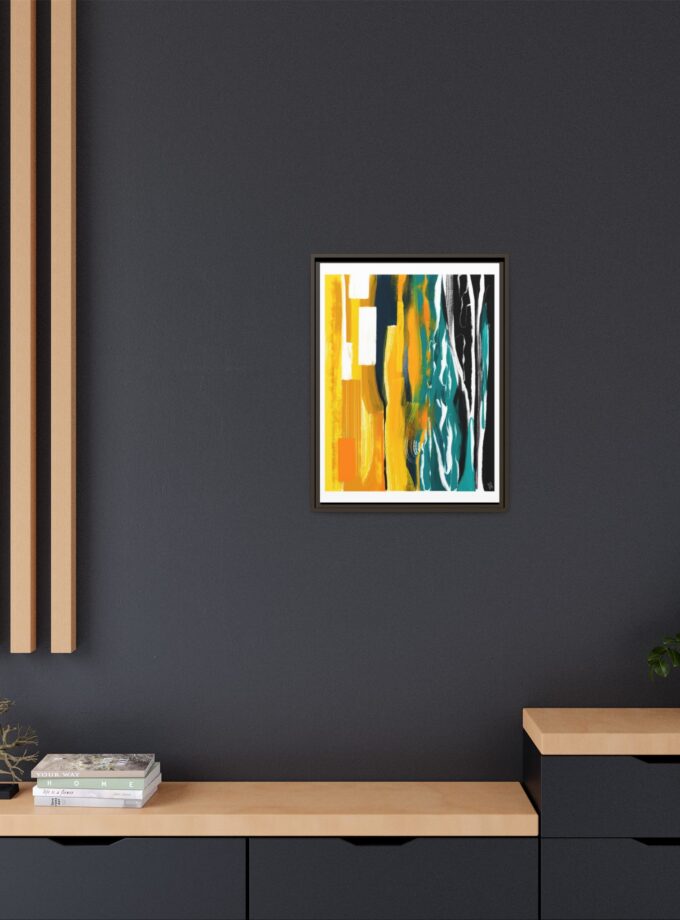 Midnight Swim Canvas, Framed