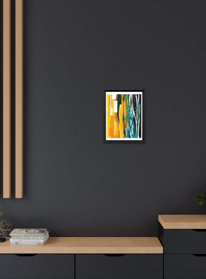 Midnight Swim Canvas, Framed