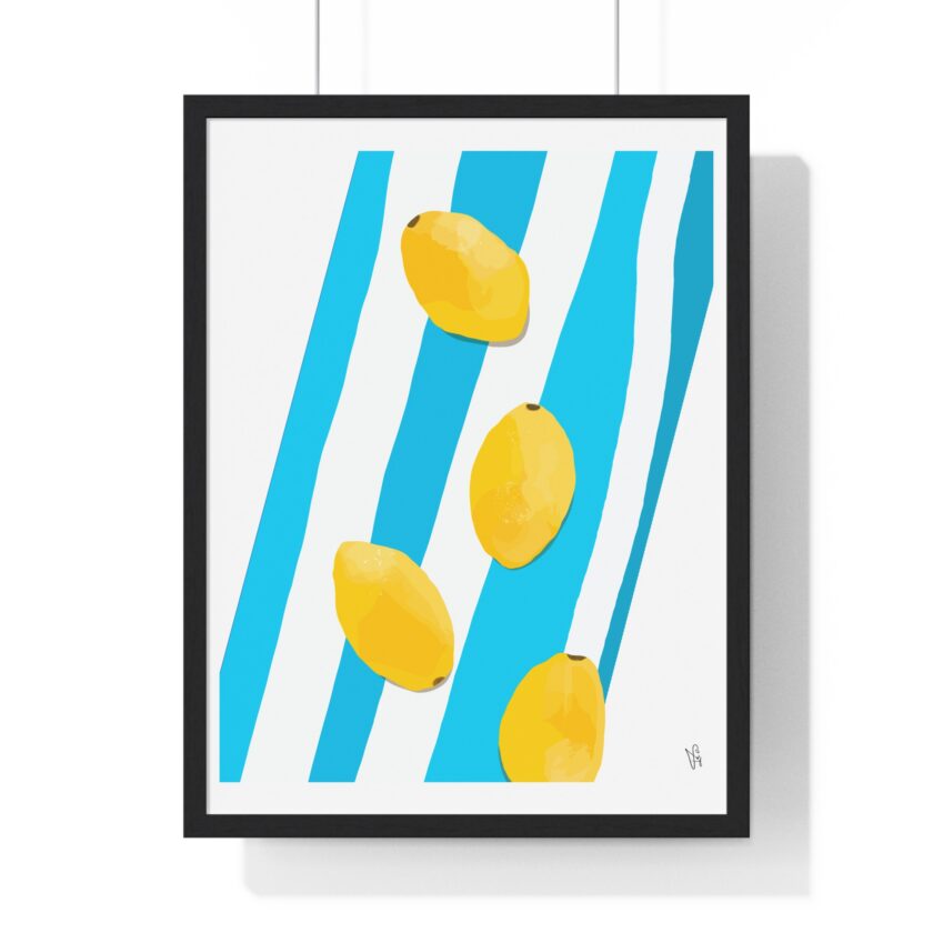 Lemon Water Poster, Framed - Image 7
