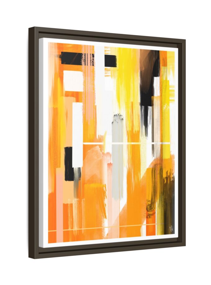 Liquid Gold Canvas, Framed