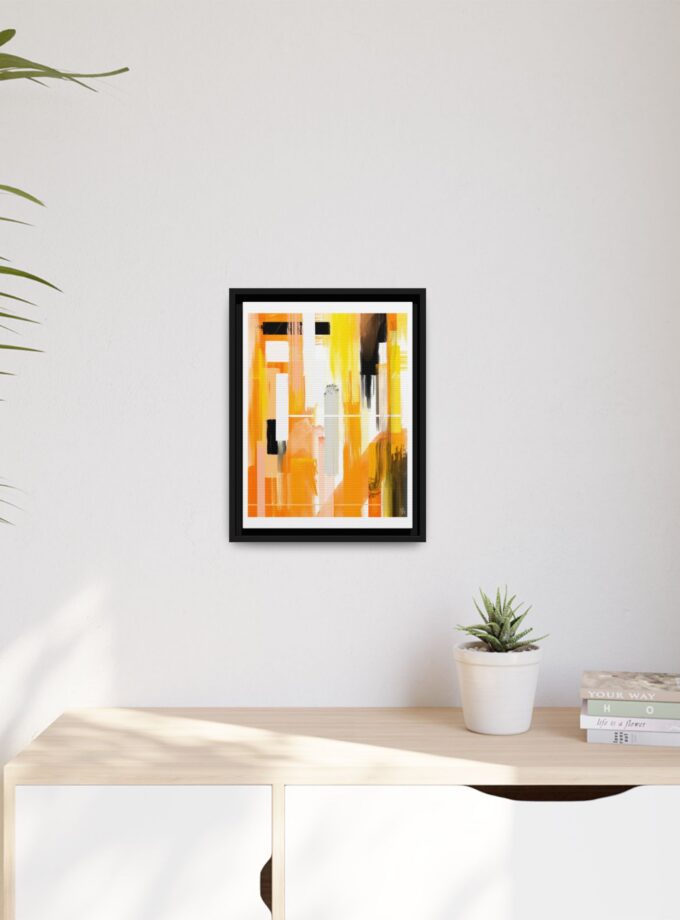 Liquid Gold Canvas, Framed