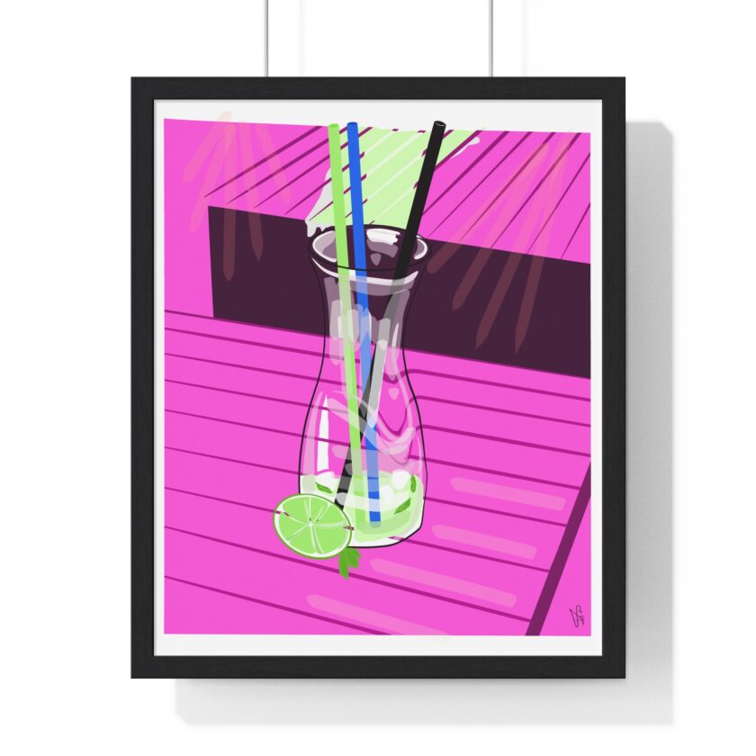 Mojito In Starigrad Poster, Framed - Image 19