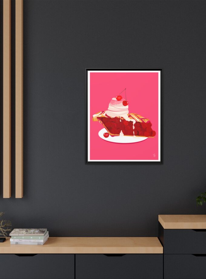 Cherry Pie Canvas, Framed