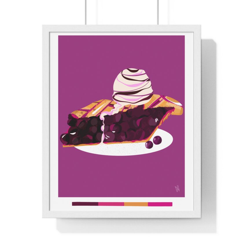 Blueberry Pie Poster, Framed - Image 22