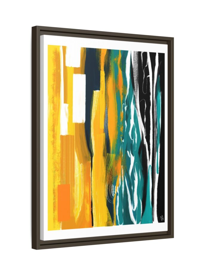 Midnight Swim Canvas, Framed